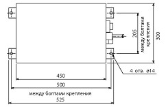 Размеры теплообменного блока Mitsubishi Electric